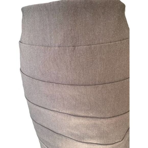 BCX Style Skirt Womens XL Stretchy Heather Brown Pull On Casual or Dress Up NWT - Picture 4 of 12